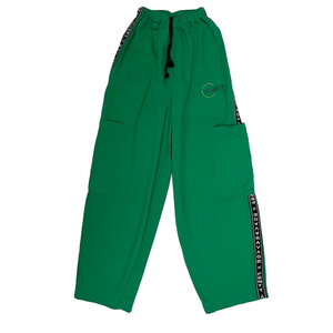 NWOT Savage X Fenty Green Track Pants with Side Pockets XXS
